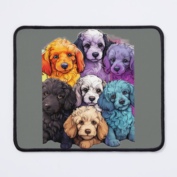 Item preview, Seven Multi-coloured Whimsical and Lovable Poodle Puppies 	 	 designed and sold by tacoxlafb13.