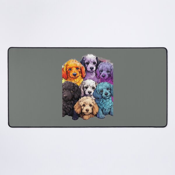 Item preview, Seven Multi-coloured Whimsical and Lovable Poodle Puppies 	 	 designed and sold by tacoxlafb13.