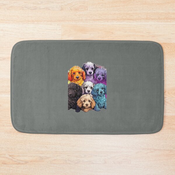 Item preview, Seven Multi-coloured Whimsical and Lovable Poodle Puppies 	 	 designed and sold by tacoxlafb13.