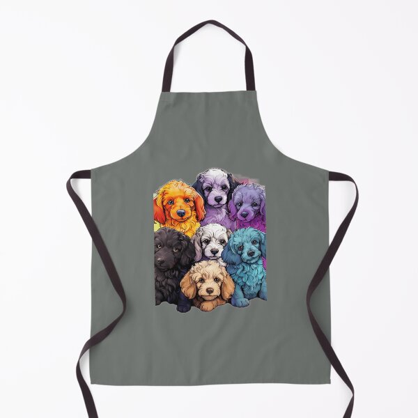 Item preview, Seven Multi-coloured Whimsical and Lovable Poodle Puppies designed and sold by tacoxlafb13.