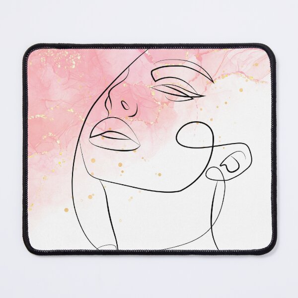 Item preview, Line Art Drawing Woman outline Wall Art designed and sold by PodXDesigns.