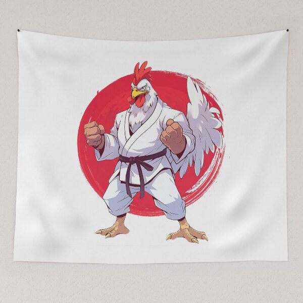Item preview, Karate Chicken - Martial Arts Enthusiast designed and sold by Zandalus.