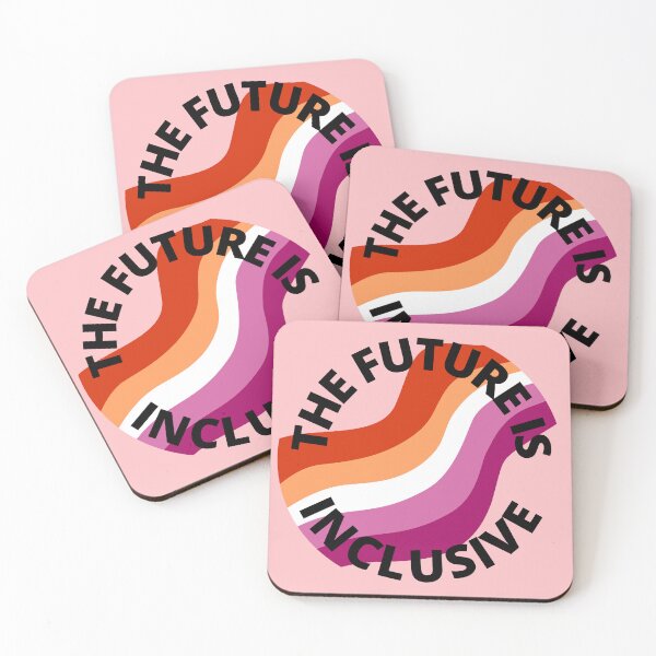 Item preview, The Future Is Inclusive Lesbian Pride Pink designed and sold by Wanderior.