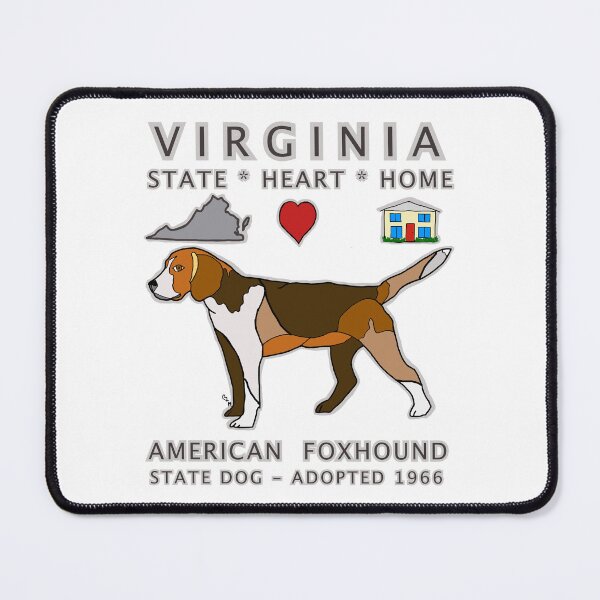 Item preview, Virginia - American Foxhound - State, Heart, Home - state symbols designed and sold by Colleen Macomber.