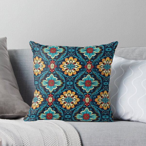 Artikelvorschau, Ottoman Palace Designs dunkelgrüne Blumenfliese entworfen und verkauft von Ottoman Palace Designs.