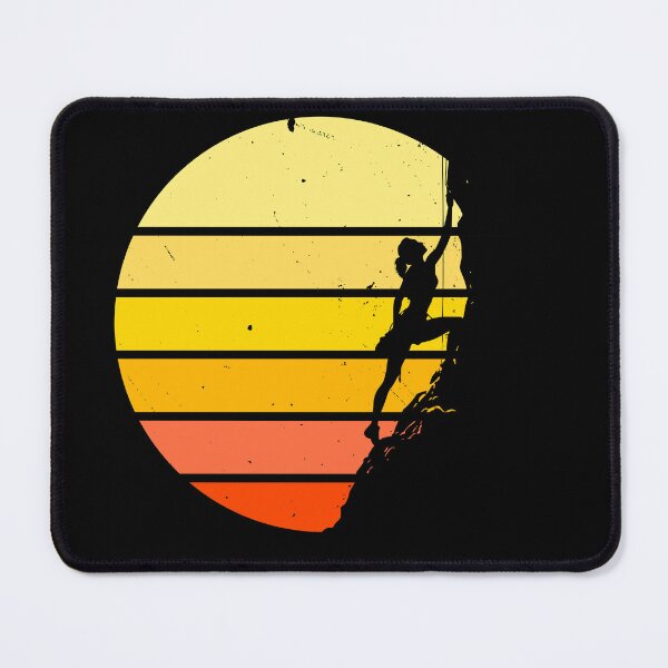 Item preview, The girl climbing steep rock - Vintage Sunrise designed and sold by Art Happens.