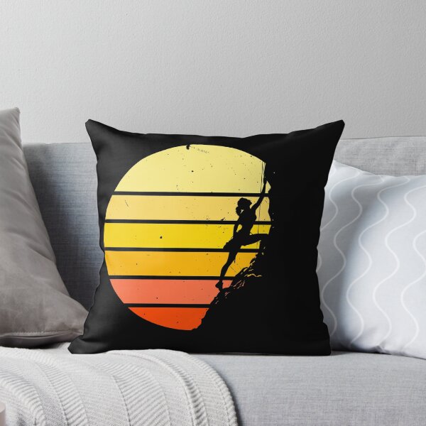 Item preview, The girl climbing steep rock - Vintage Sunrise designed and sold by Art Happens.