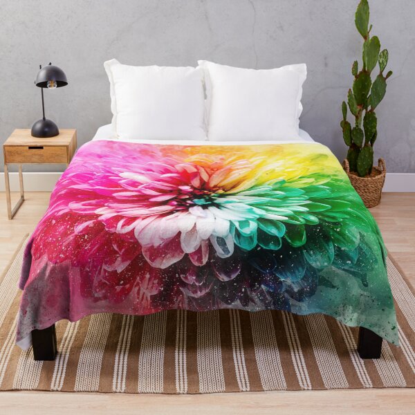 Item preview, Rainbow Abstract Flower Explosion, designed and sold by DefintionArt.