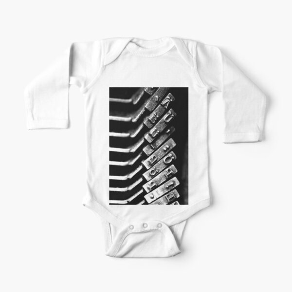 Typewriter keys Long Sleeve Baby One-Piece
