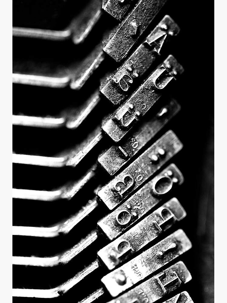 "Typewriter keys" Poster by FalkoFollert Redbubble