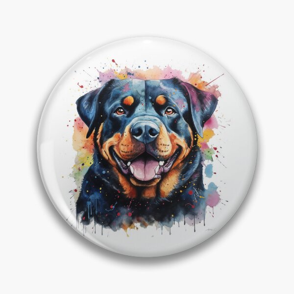 Artikelvorschau, Rottie / Rottweiler Helle Aquarellmalerei entworfen und verkauft von Bug & Brush.