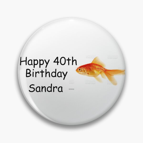 Item preview, Happy 40th Birthday Sandra Bumper Sticker designed and sold by casserolestan.