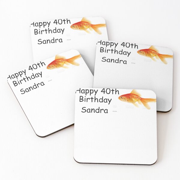 Item preview, Happy 40th Birthday Sandra Bumper Sticker designed and sold by casserolestan.