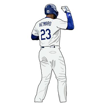 Jason Heyward LA 23 Sticker for Sale by sockaholic13