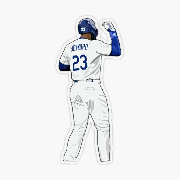 Jason Heyward LA 23 Sticker for Sale by sockaholic13