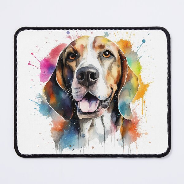 Item preview, TWC Treeing Walker Coonhound Watercolor Painting - Bright Watercolor Coon Hound designed and sold by Bug & Brush.