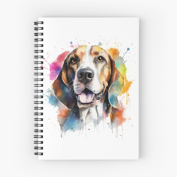 Item preview, TWC Treeing Walker Coonhound Watercolor Painting - Bright Watercolor Coon Hound designed and sold by Bug & Brush.