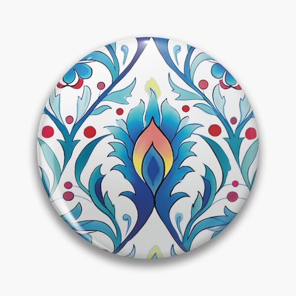 Artikelvorschau, Osmanischer Palast entwirft ethnisches Blumen-Aquarellmuster entworfen und verkauft von Ottoman Palace Designs.