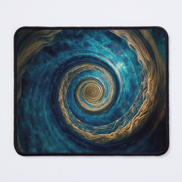 Item preview, spiral art in blue designed and sold by bysilvaart.