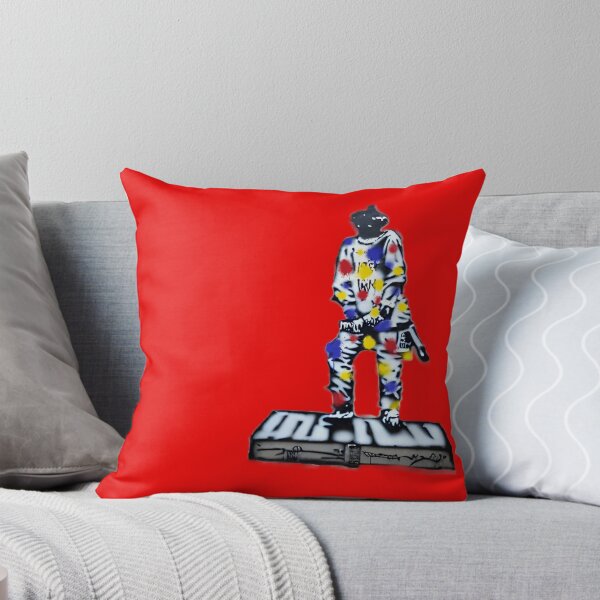 Item preview, Harlequin Truffaldino Street Art Graffiti Banksy Inspired (Red) designed and sold by Talia Felix.