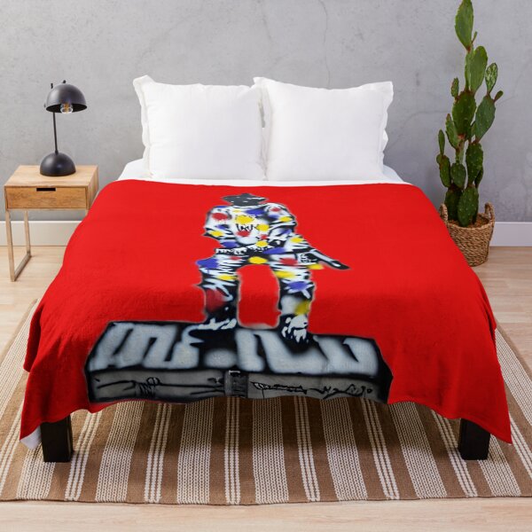Item preview, Harlequin Truffaldino Street Art Graffiti Banksy Inspired (Red) designed and sold by Talia Felix.