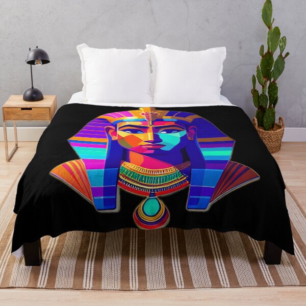 Item preview, colorful illustration of an egyptian woman's face designed and sold by Enga6.