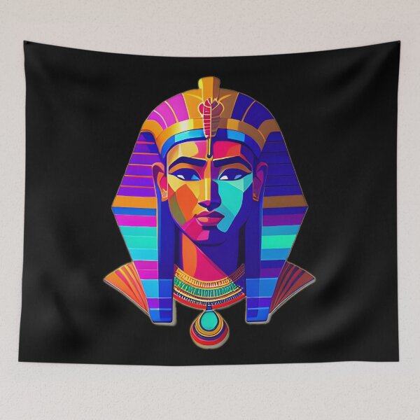 Item preview, colorful illustration of an egyptian woman's face designed and sold by Enga6.