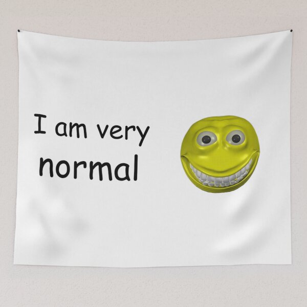 Item preview, I Am Very Normal Bumper Sticker designed and sold by casserolestan.