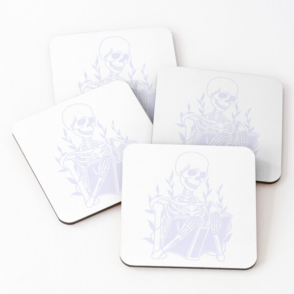 Item preview, Skeleton Reading Book with Vines Growing Lavender Blue designed and sold by Ninjakandy.