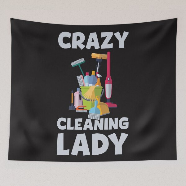 Item preview, Cleaning Craziness: Crazy Cleaning Lady T-Shirt designed and sold by Rebekkahsdesign.