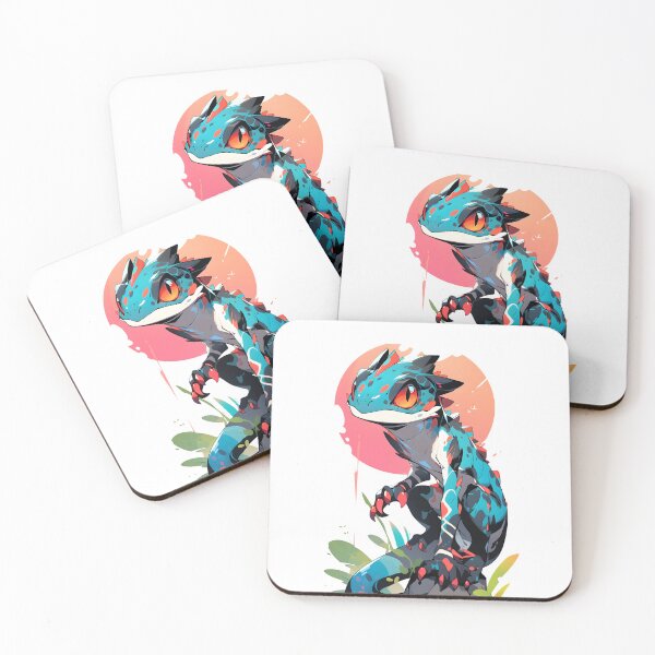 Item preview, Bright blue lizard! - fantasy reptile designed and sold by HydraDreams.