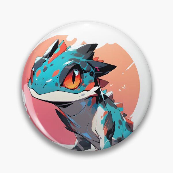 Item preview, Bright blue lizard! - fantasy reptile designed and sold by HydraDreams.