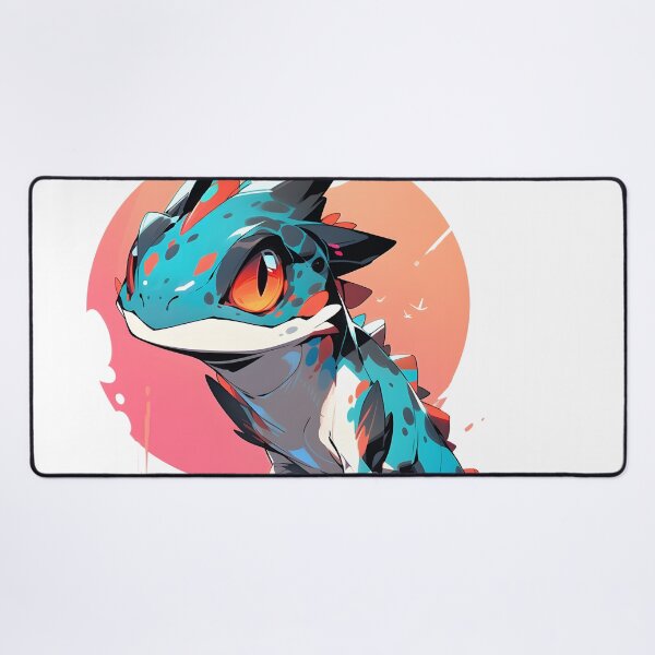 Item preview, Bright blue lizard! - fantasy reptile designed and sold by HydraDreams.