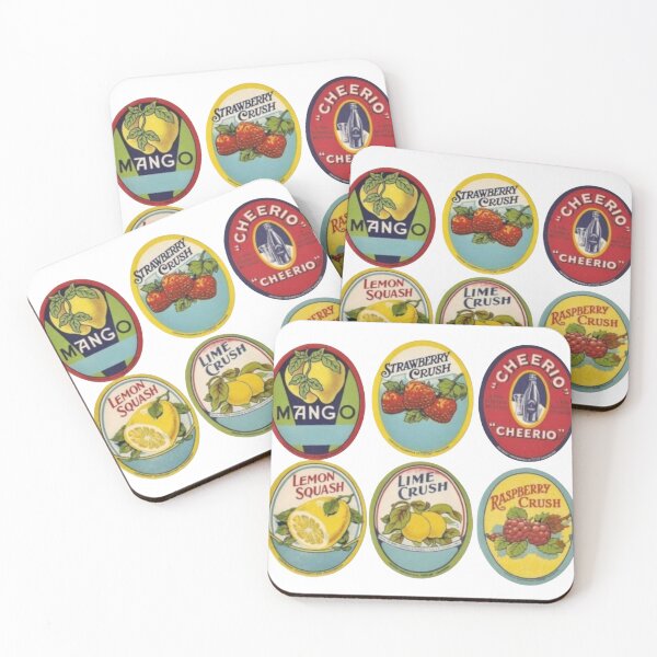 Item preview, Vintage Fruit Drink Stickers designed and sold by hebebaby333.