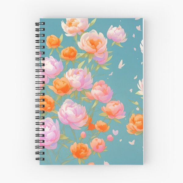 Item preview, Peonies in the wind pattern designed and sold by elearah1.