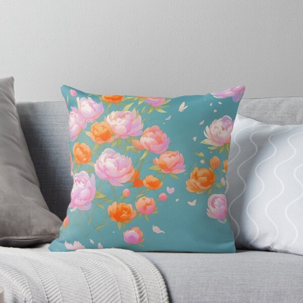 Item preview, Peonies in the wind pattern designed and sold by elearah1.
