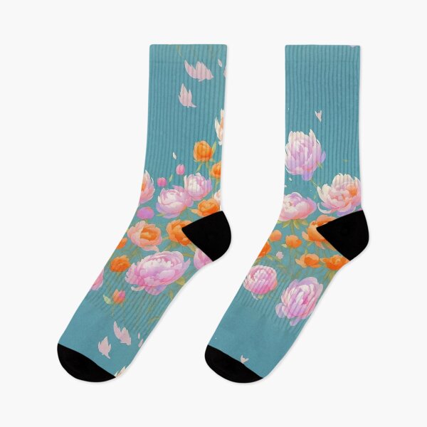 Item preview, Peonies in the wind pattern designed and sold by elearah1.