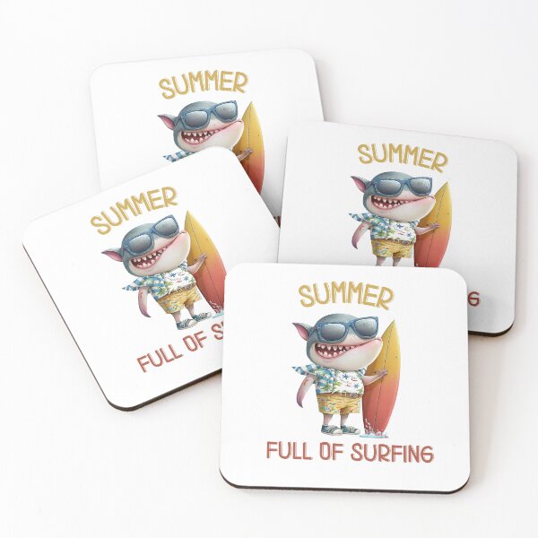 Item preview, Summer full of surfing designed and sold by SunnyFunnyArt.