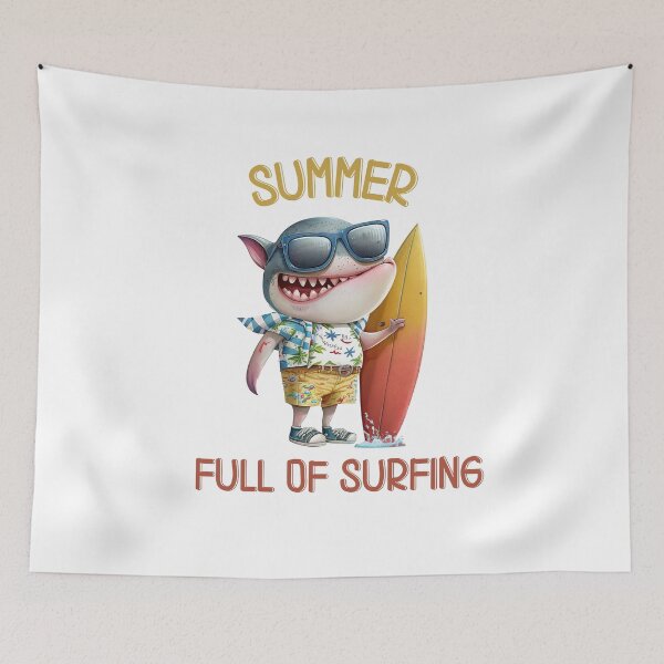 Item preview, Summer full of surfing designed and sold by SunnyFunnyArt.