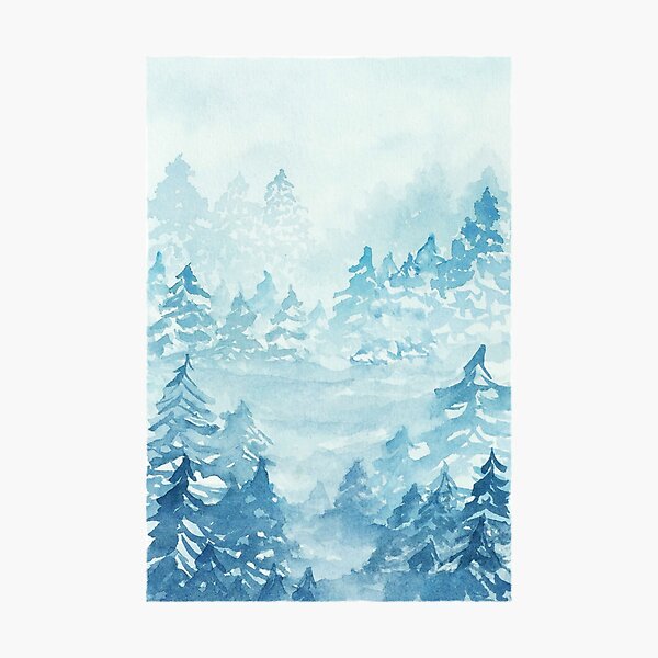 Item preview, Winter Pine Forest designed and sold by WillownWolfe.
