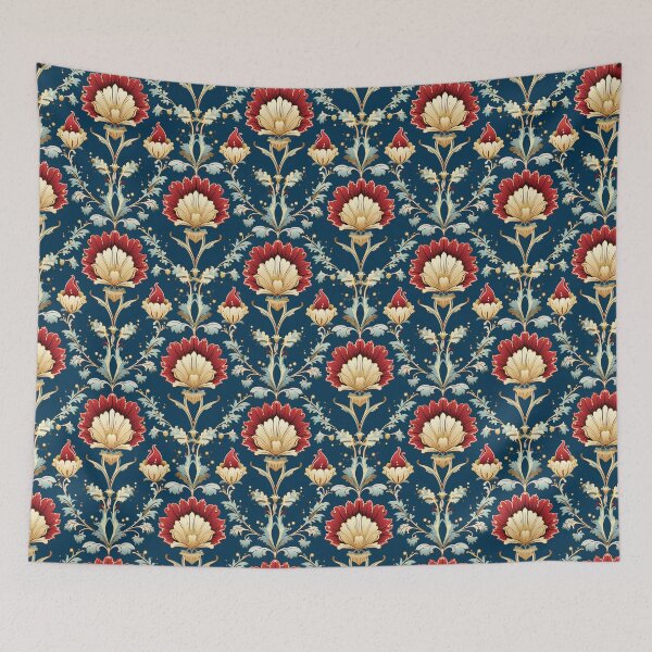 Artikelvorschau, Ethnisches osmanisches Palast-Wildblumen-Stoffmuster entworfen und verkauft von Ottoman Palace Designs.
