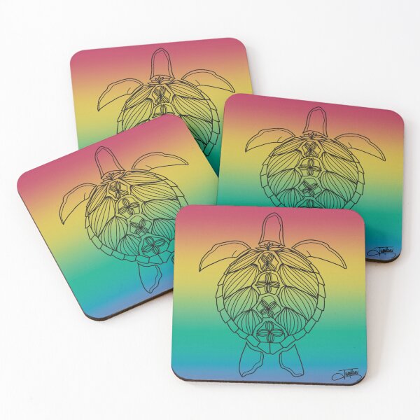Item preview, Honu print, rainbow  designed and sold by iwalani001.
