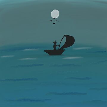 Artwork thumbnail, Alone Sailor paintings by JiggsFashion by JiggsFashion