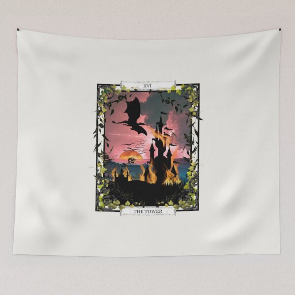 Item preview, THE TOWER Major Arcana Tarot Card designed and sold by RagdollGypzy.