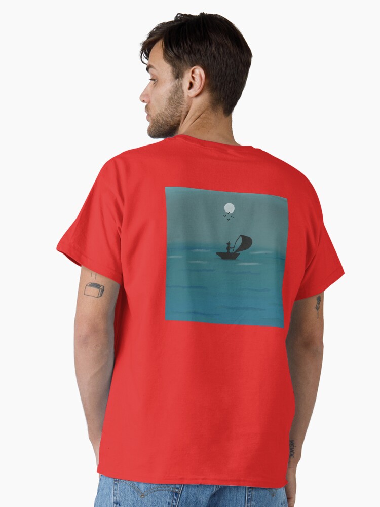 Thumbnail 1 of 7, Classic T-Shirt, Alone Sailor paintings by JiggsFashion designed and sold by JiggsFashion.