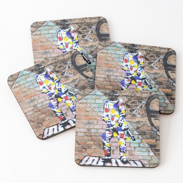 Item preview, Harlequin Trufffaldino Graffiti on Brick Way, Banksy Inspired designed and sold by Talia Felix.