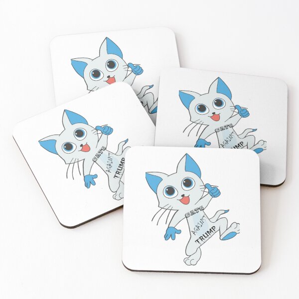 Item preview, CATS AGAINST TRUMP STICKERS AND T-SHIRTS  designed and sold by Nyome Afrique Art & Designs .