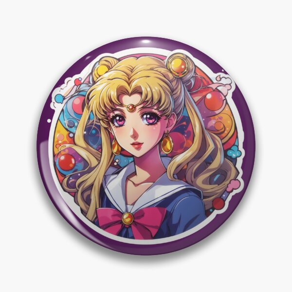 Item preview, Pin button sailor moon style designed and sold by RafaelaDonatti.