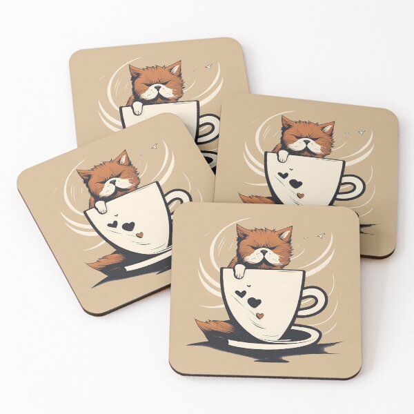 Item preview, Adorable Cat in a Coffee Mug: Purrfectly Cozy and Cute designed and sold by SafiannaSpace.