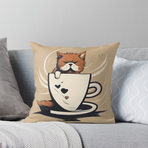 Item preview, Adorable Cat in a Coffee Mug: Purrfectly Cozy and Cute designed and sold by SafiannaSpace.